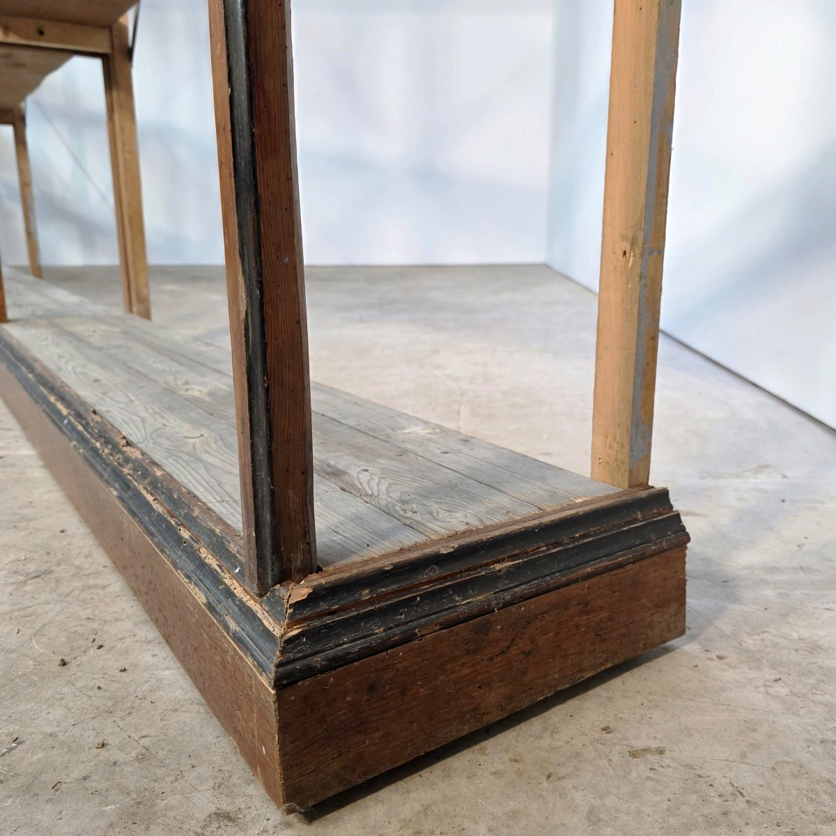 Exceptional Napoleon III Period Shop Shelf In Pine-photo-4