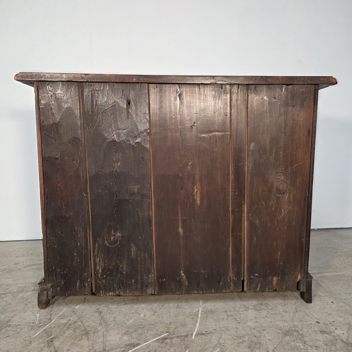 Dutch Curved Chest Of Drawers In Oak, Late 18th Century-photo-5