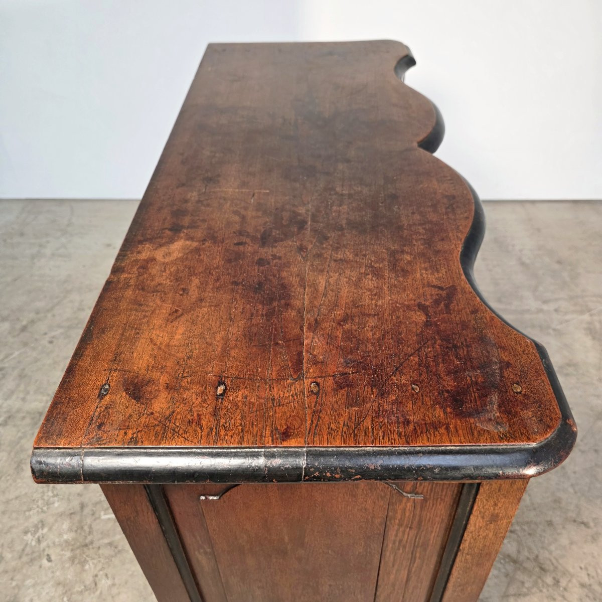 Dutch Curved Chest Of Drawers In Oak, Late 18th Century-photo-6