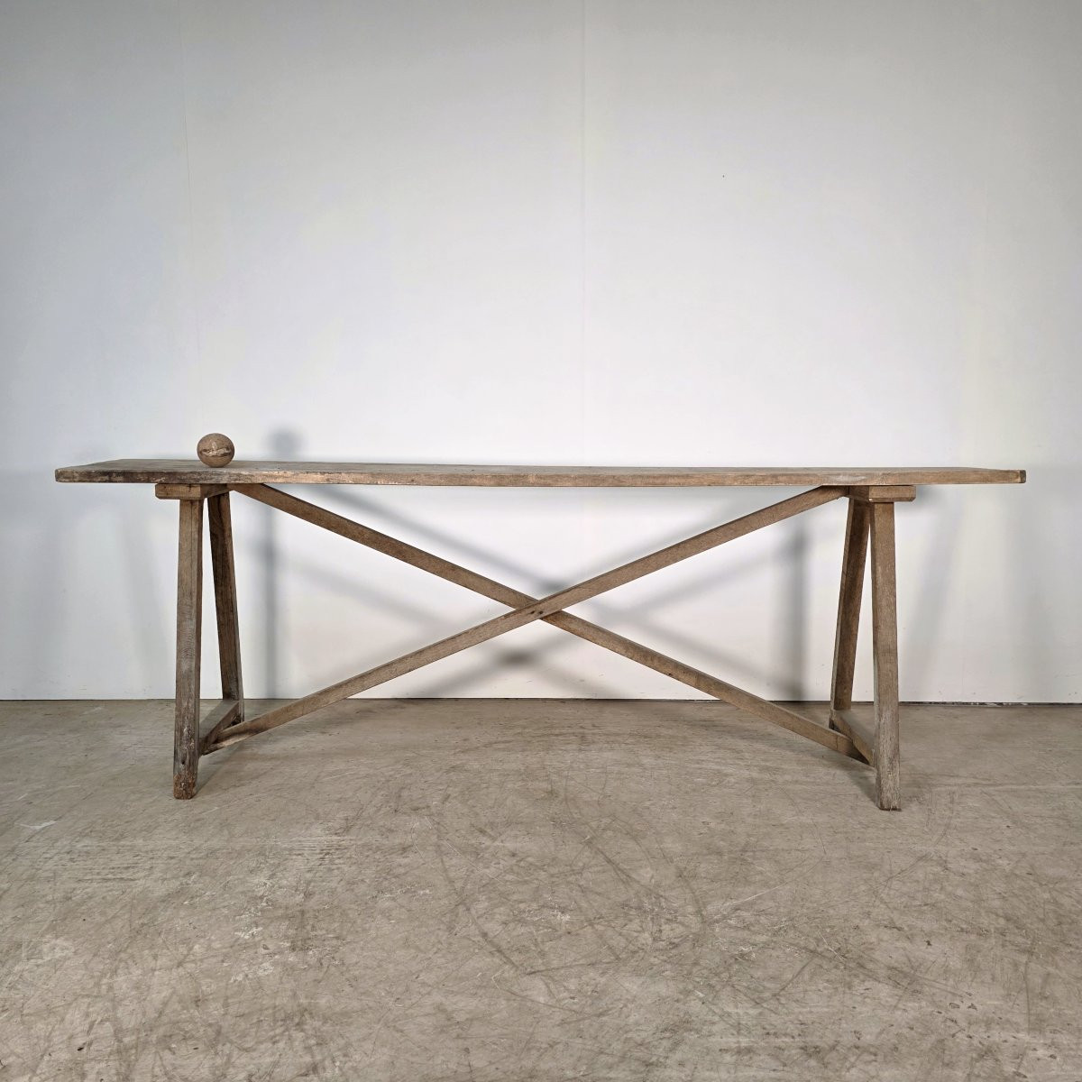 Console en bois blanchi vers 1900 -photo-2