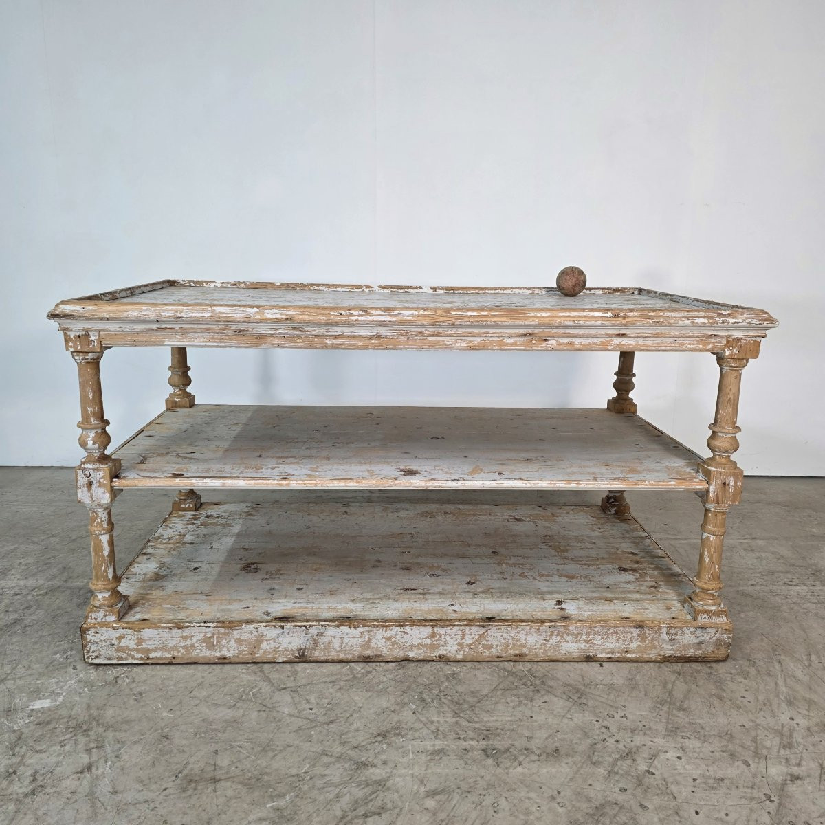 Table de drapier à 3 plateaux vers 1900-photo-2