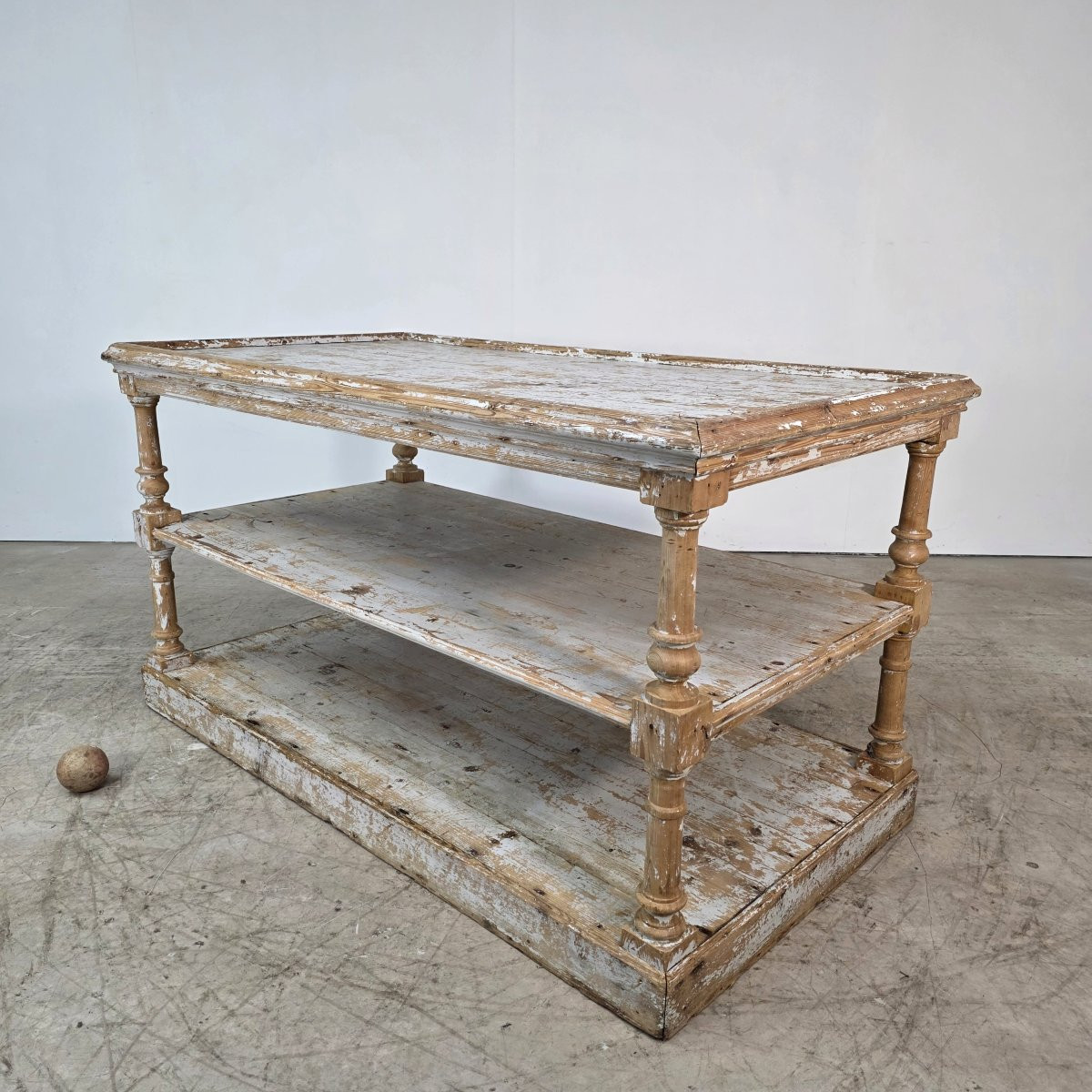 Table de drapier à 3 plateaux vers 1900-photo-3