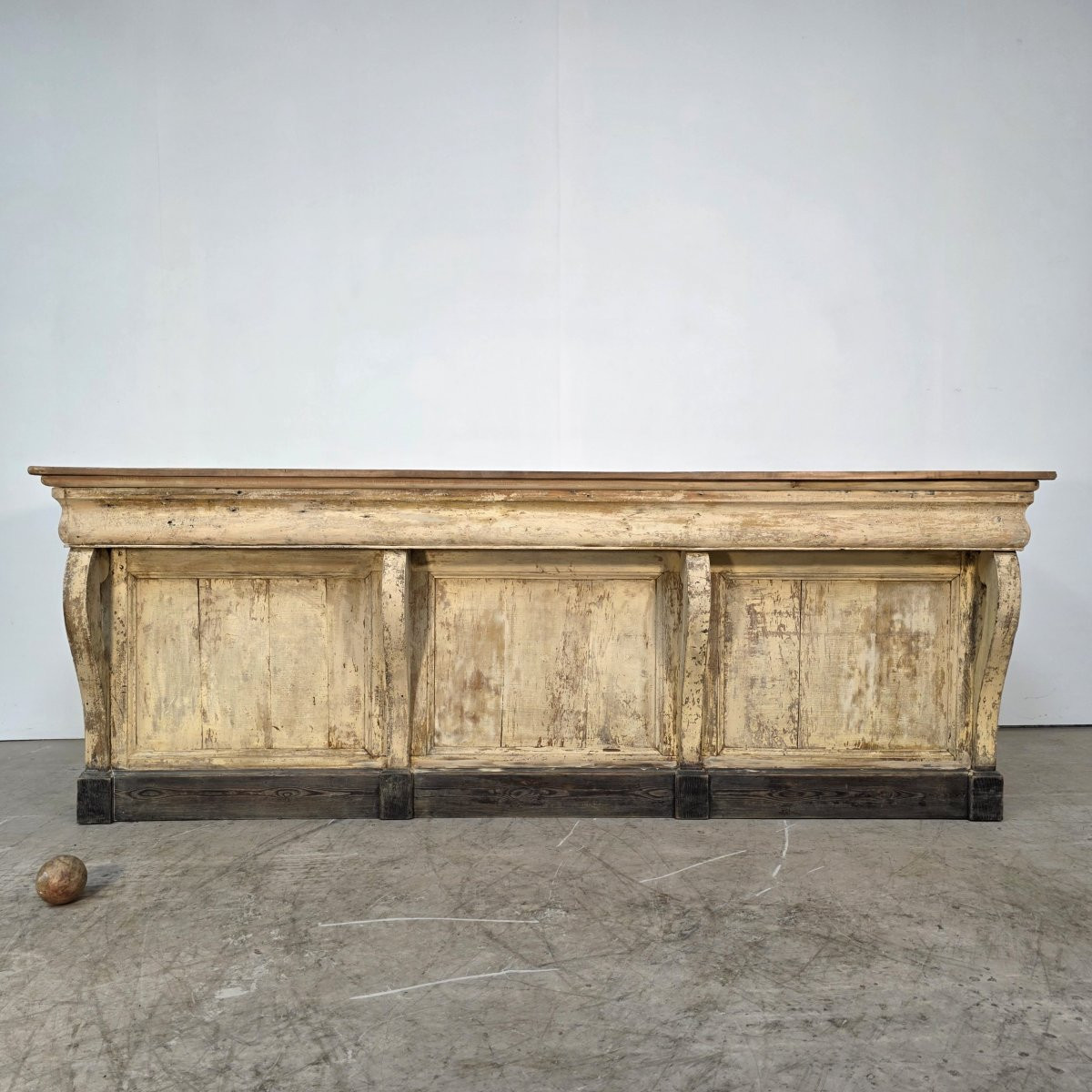 Comptoir de magasin à volutes début 19ème-photo-3