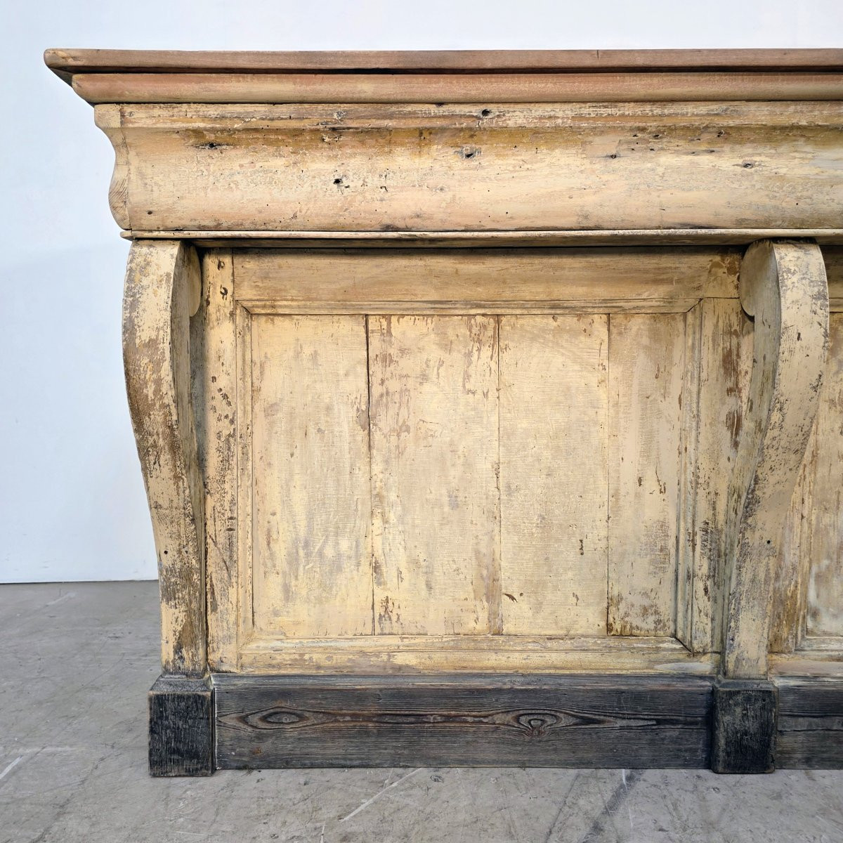 Comptoir de magasin à volutes début 19ème-photo-4