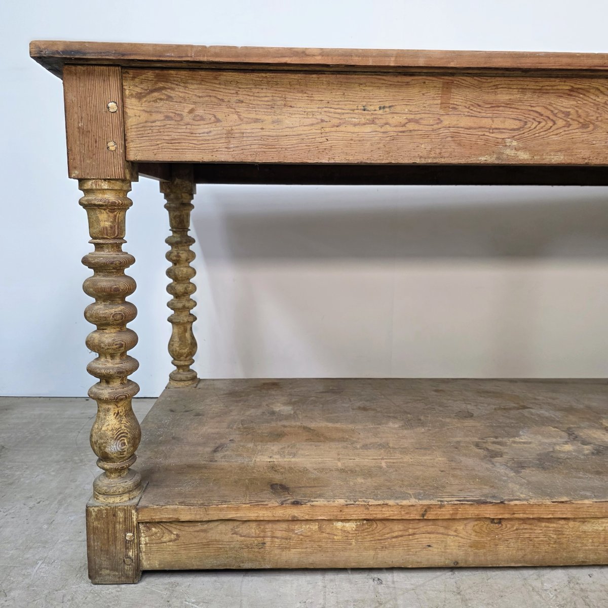 Grande table de drapier 19ème -photo-1