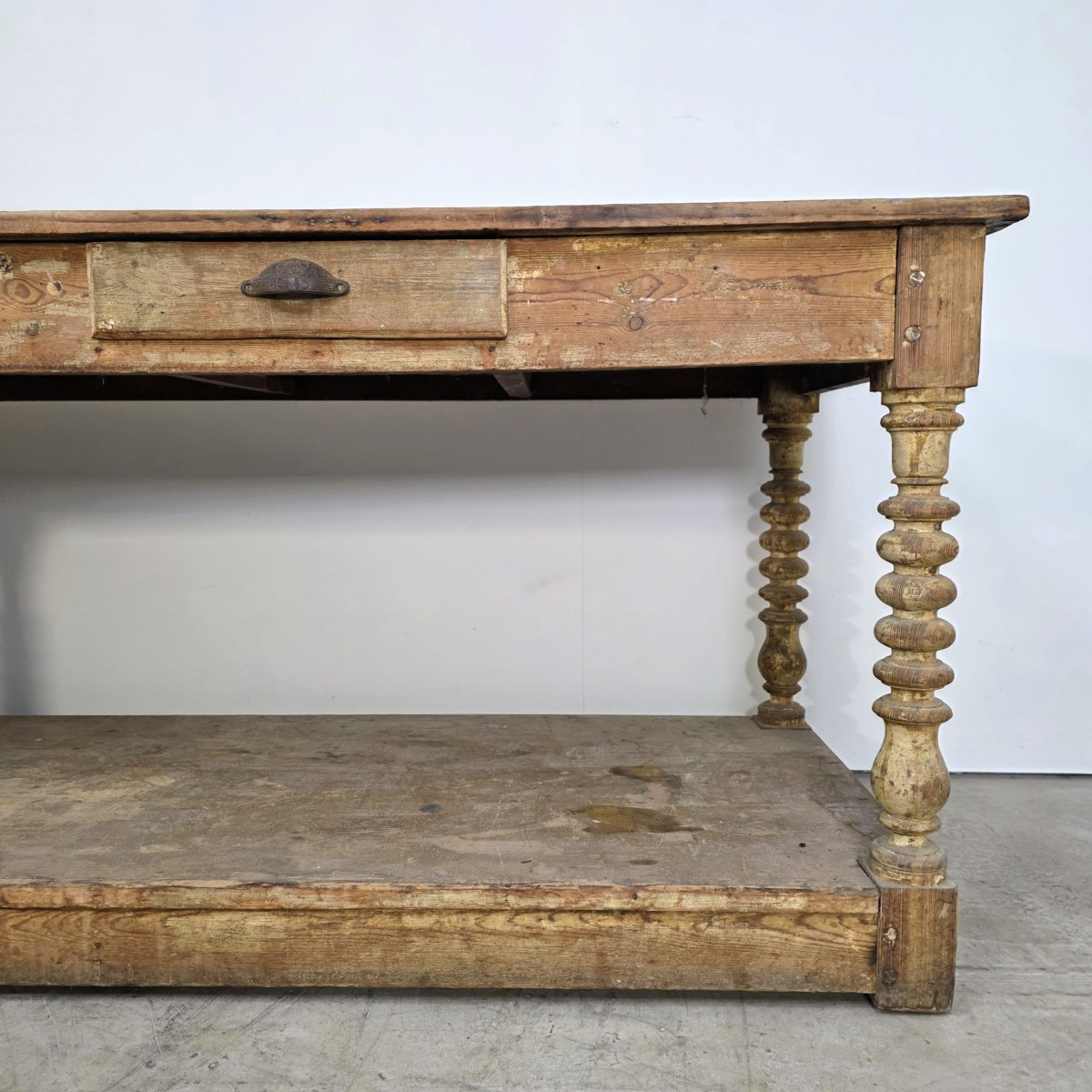 Grande table de drapier 19ème -photo-2