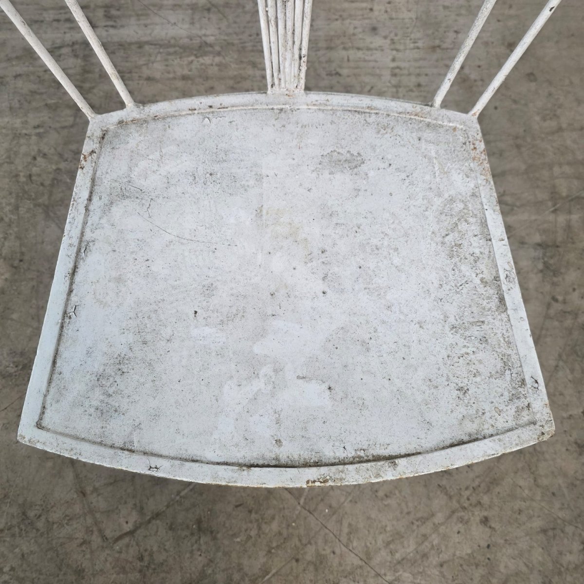 6 chaises de jardin en métal 1950-photo-8