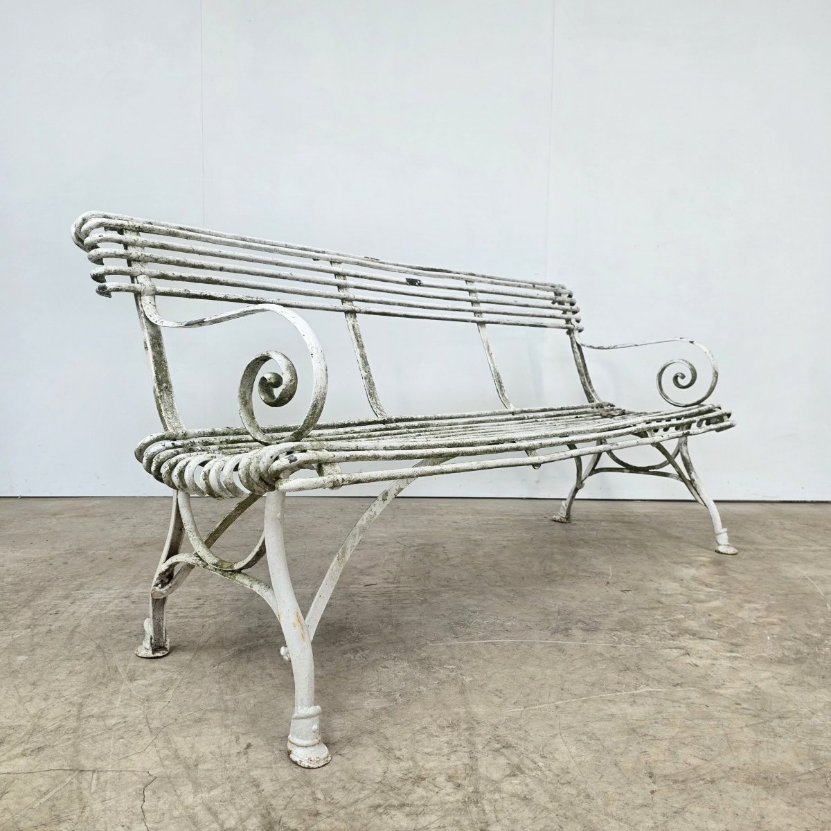 Joli banc en fer fin 19ème modèle Saint Sauveur Arras-photo-4