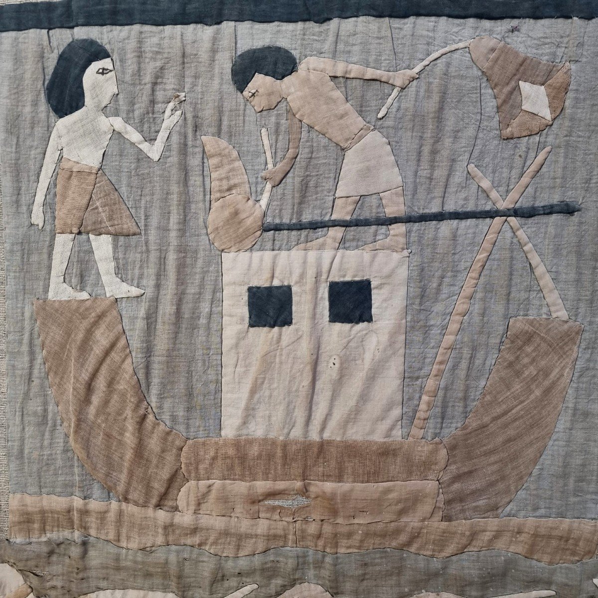 Tenture à décor d'Egyptiens 1900-photo-3