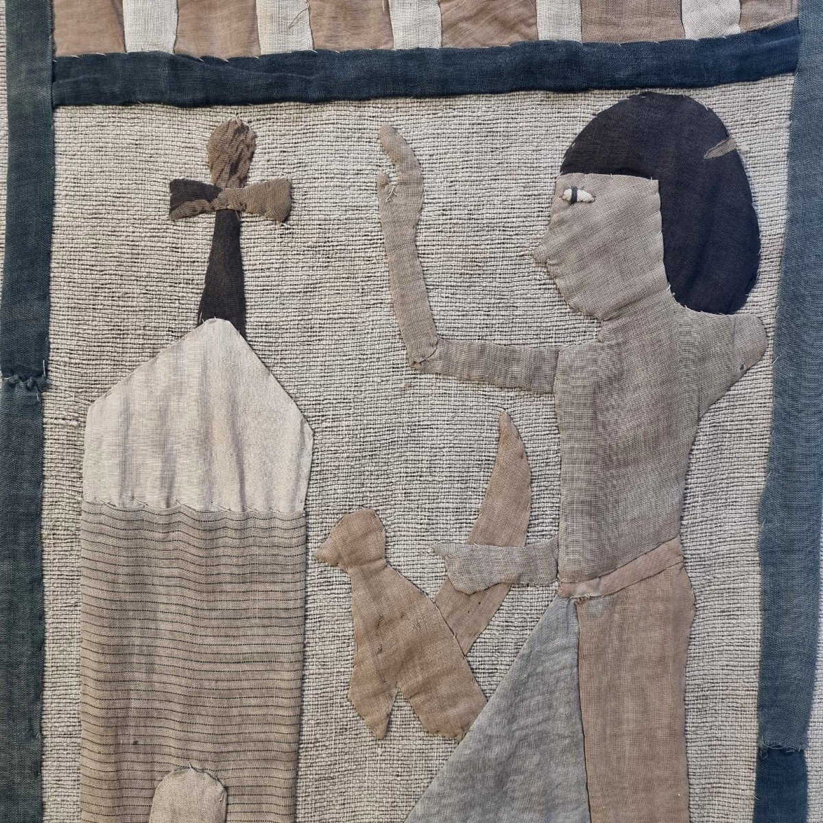 Tenture à décor d'Egyptiens 1900-photo-3