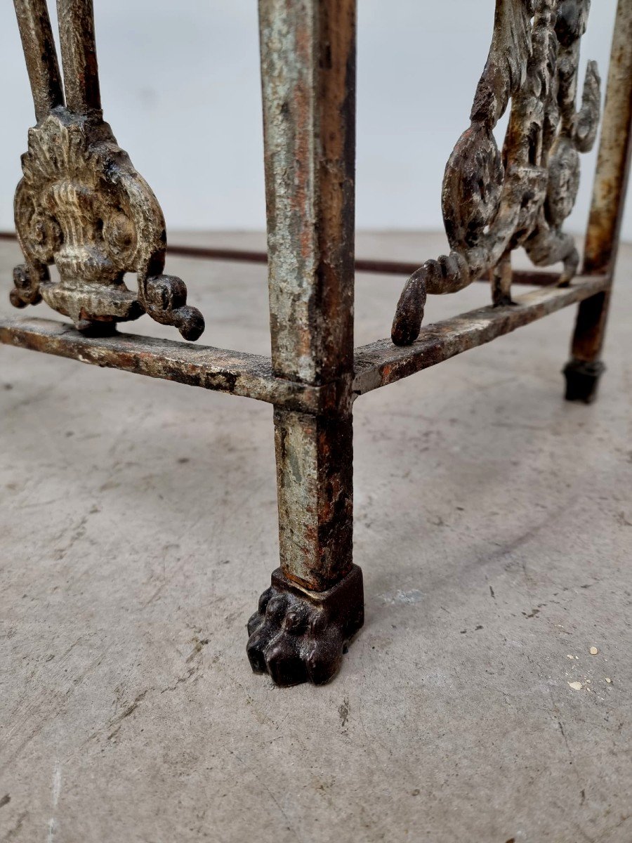 19th Century Cast Iron Console-photo-4