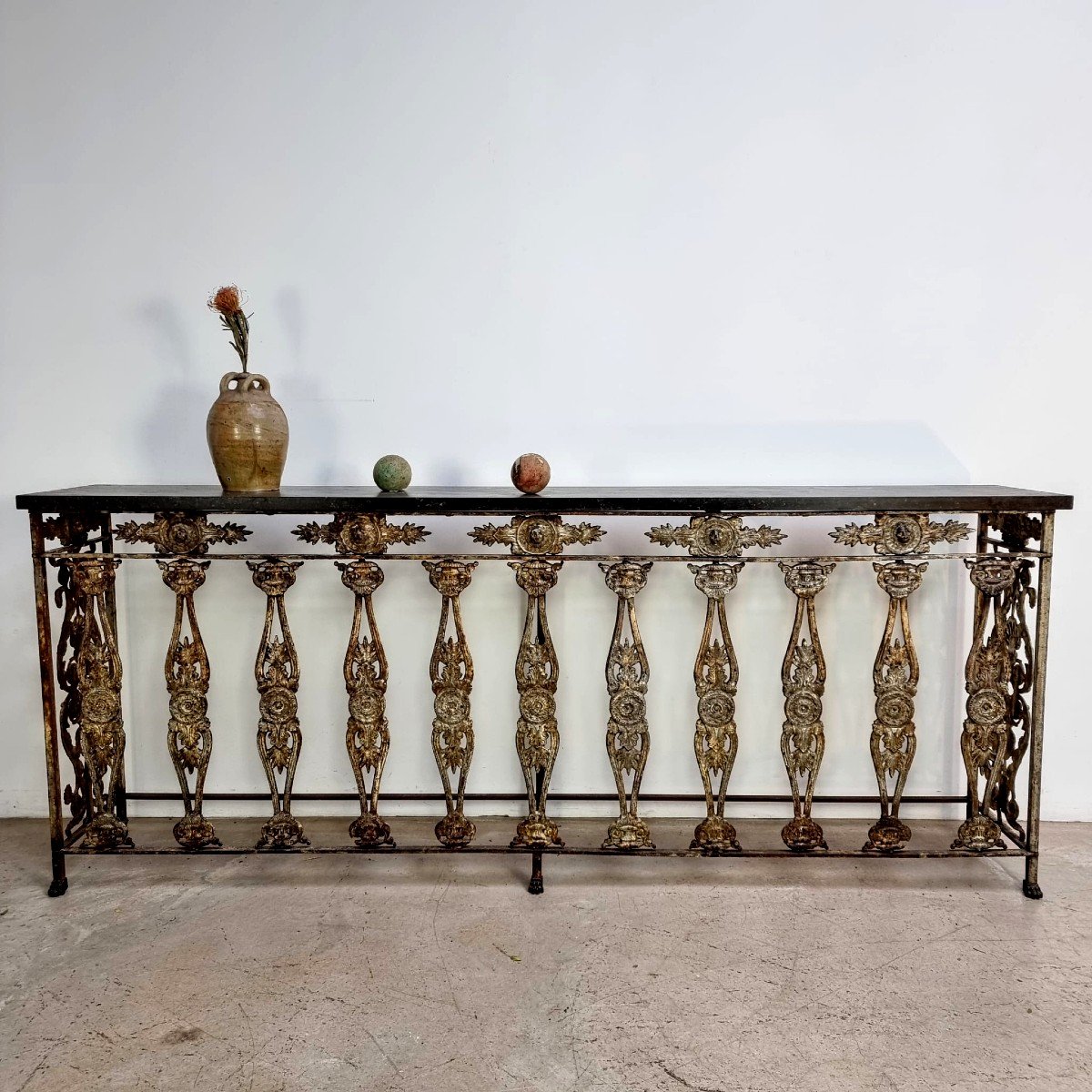 19th Century Cast Iron Console-photo-1