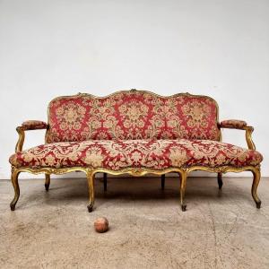 Golden Louis XV Sofa