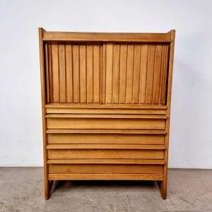 Guillerme And Chambron Oak Cabinet