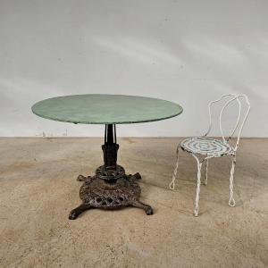 19th Century Cast Iron Garden Pedestal Table