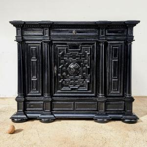 18th Century Black Lacquered Sideboard