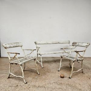 Salon de jardin en fonte 19éme