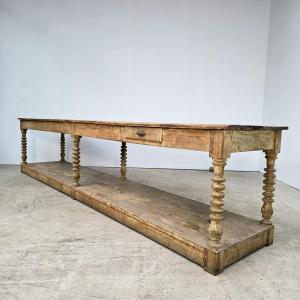 Grande table de drapier 19ème 