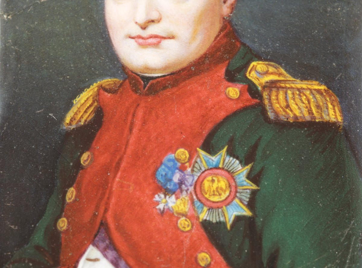 Antique Napoleon Enamel Snuff Box-photo-4