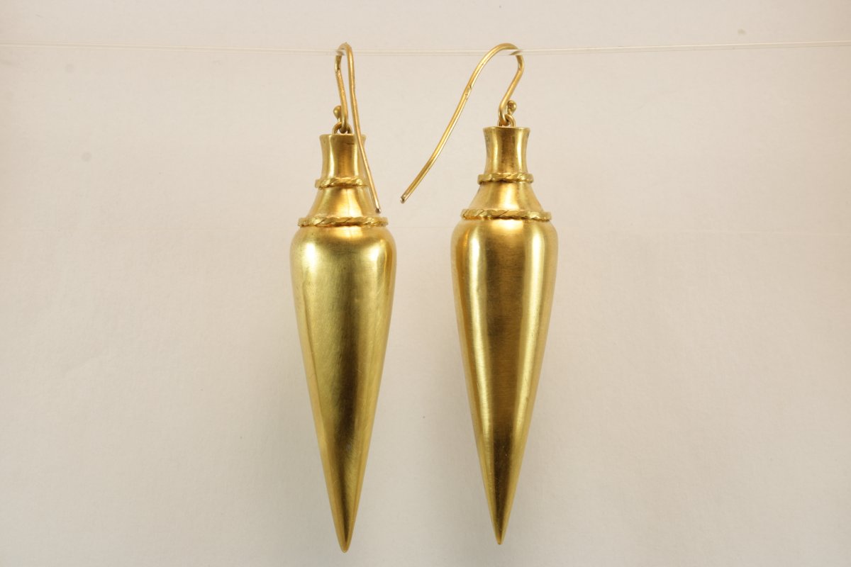 Boucles d'oreilles anciennes or-photo-2