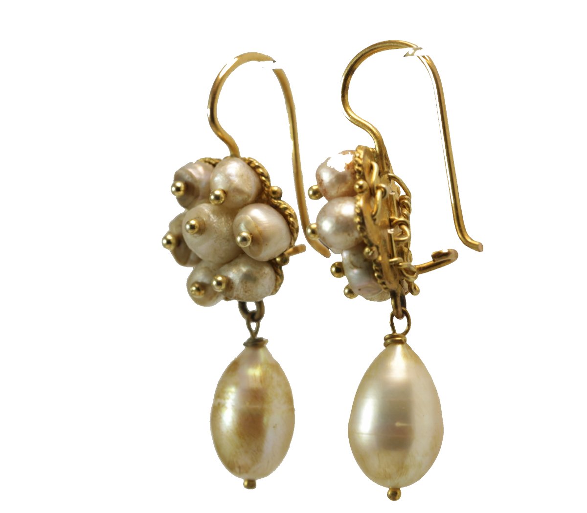 Antique Pearl Earrings-photo-3