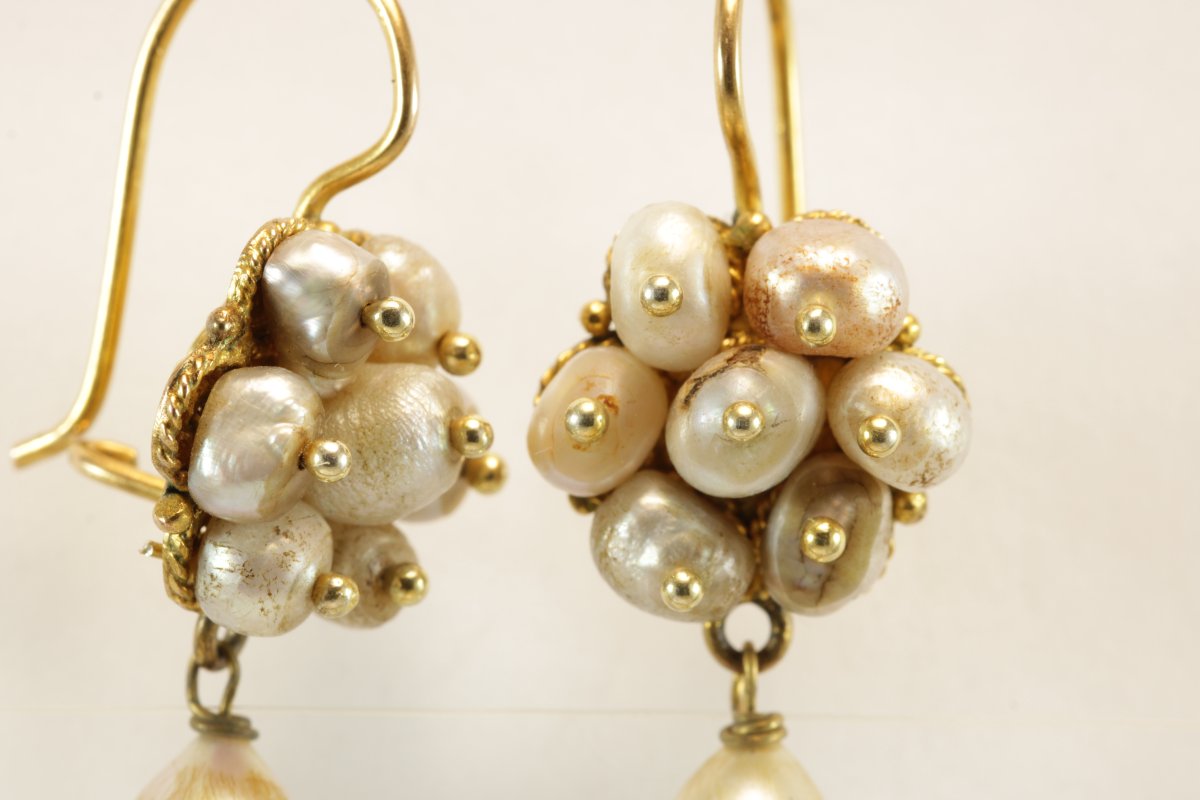 Antique Pearl Earrings-photo-4