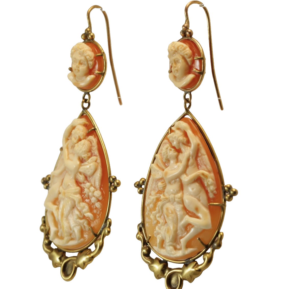 Boucles d'oreilles or camee-photo-3