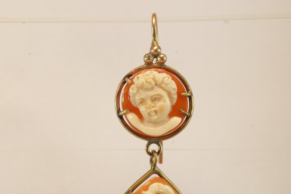Boucles d'oreilles or camee-photo-4