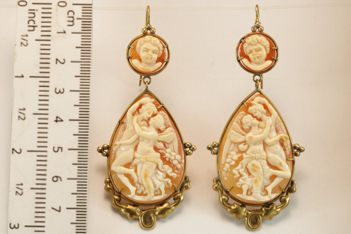 Boucles d'oreilles or camee-photo-3