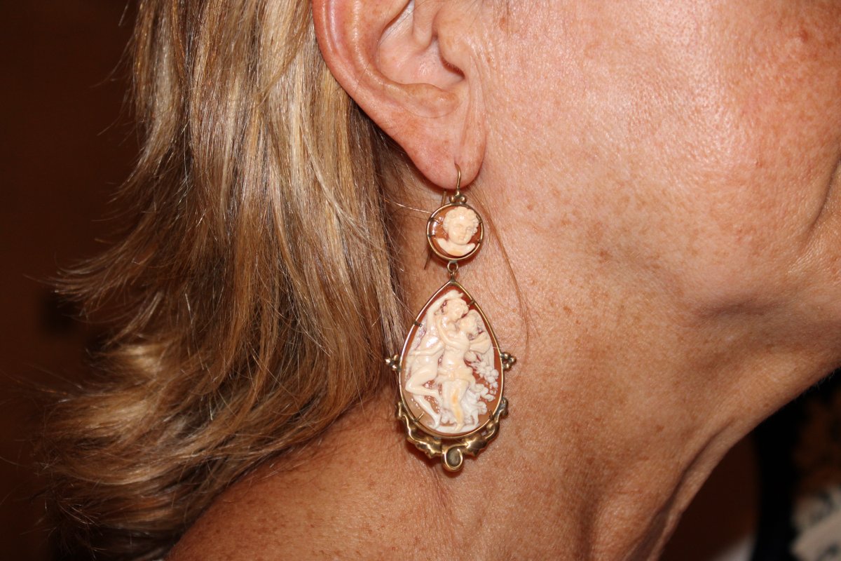 Boucles d'oreilles or camee-photo-5