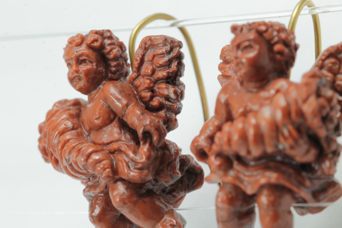 Boucles d'Oreilles Anciennes Or Lave-photo-4