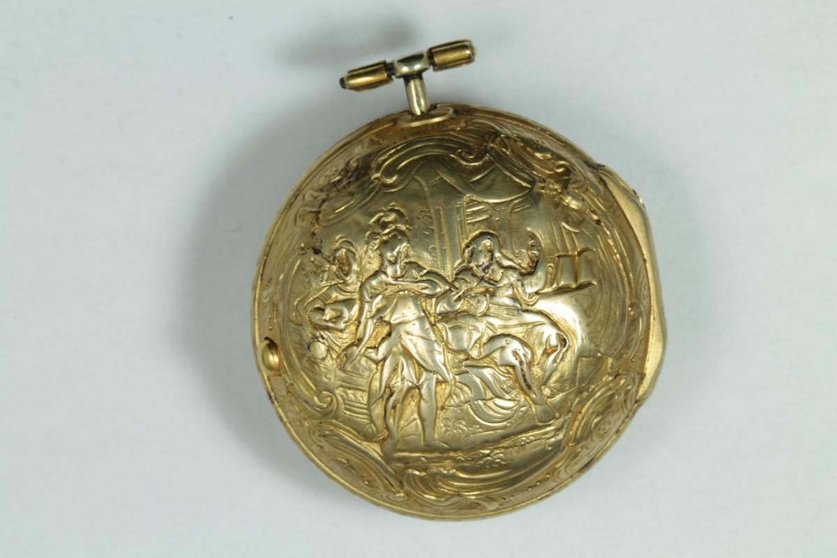 Antique Gold Verge Fusee Pocket Watch-photo-2