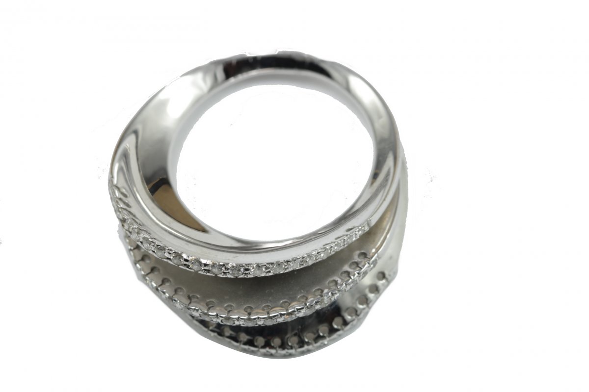 Bague  Vintage Or Diamant-photo-1