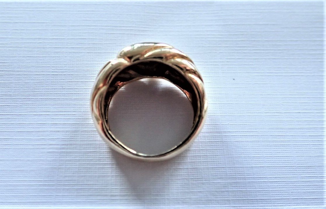 18 Carat Gold Gadroon Ring-photo-4