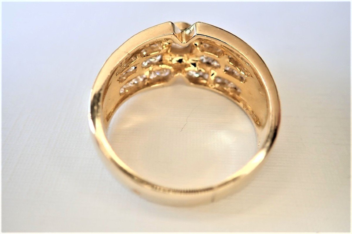 Bague Diamants Or 18 Carats-photo-3