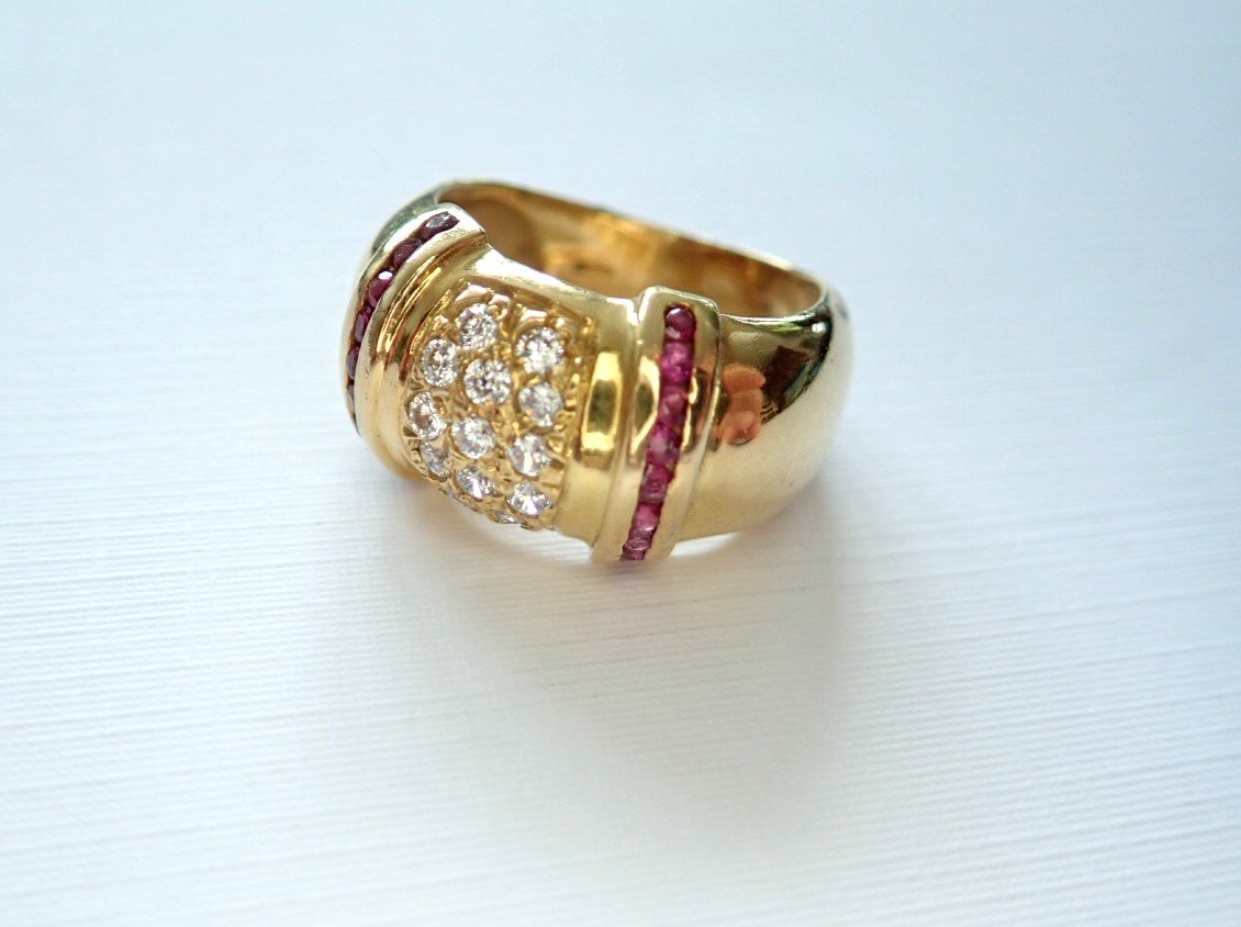 Bague Or 18 carats Vintage-photo-2