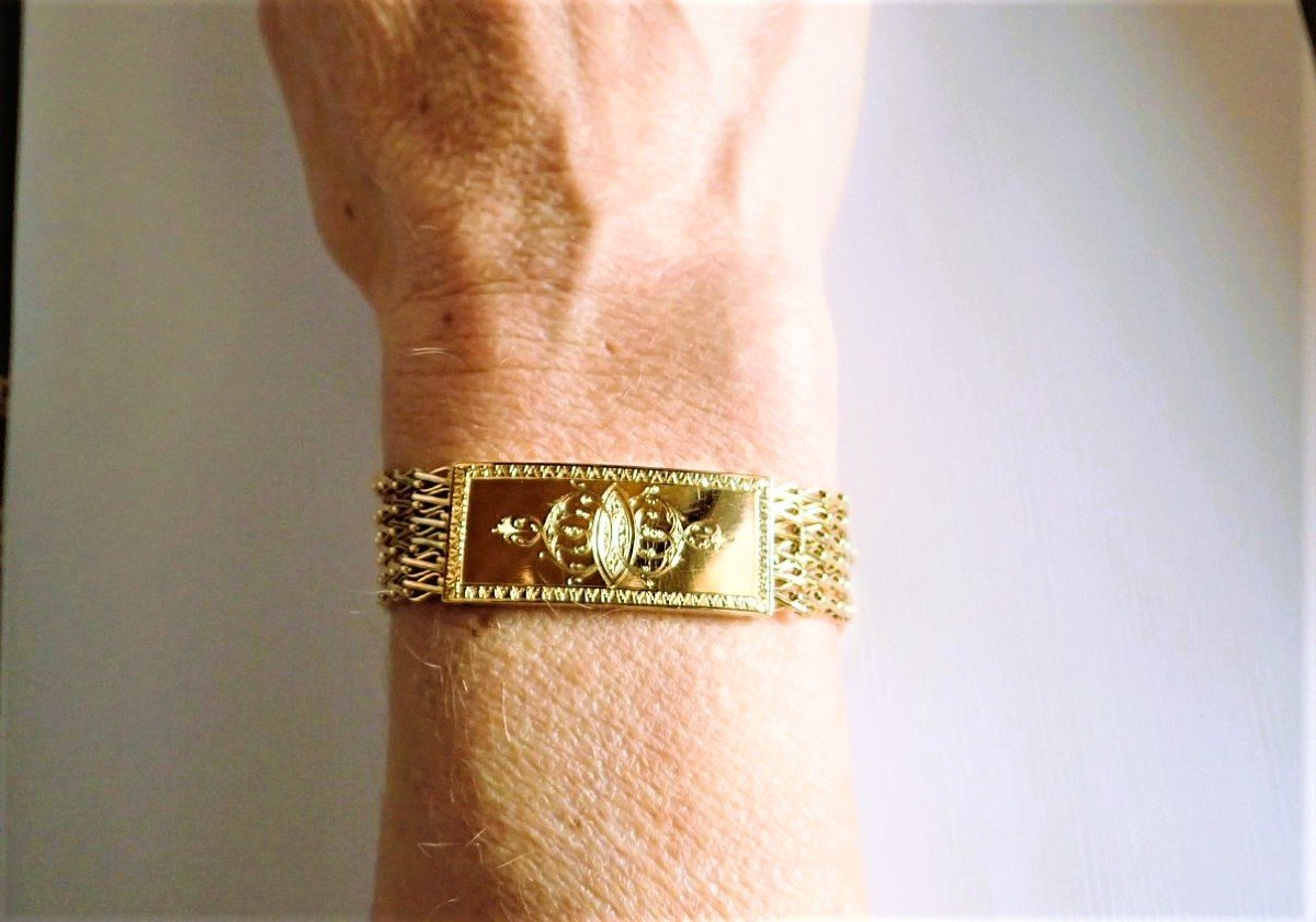 Vintage 18k Gold Bracelet-photo-4