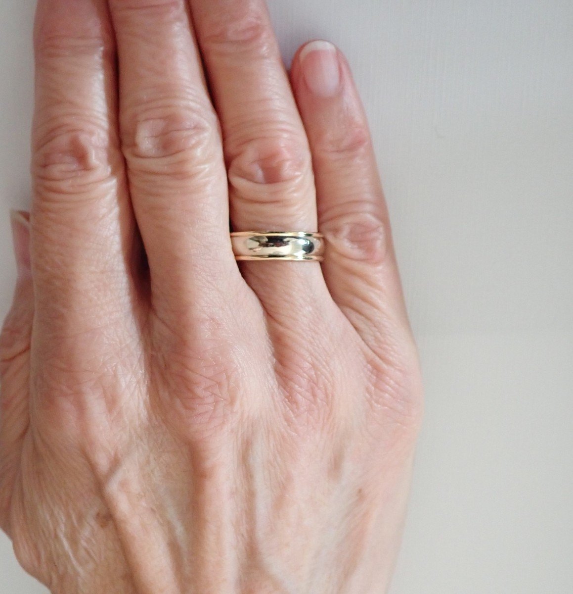 Two-tone Yellow Gold And White Gold Ring-photo-2