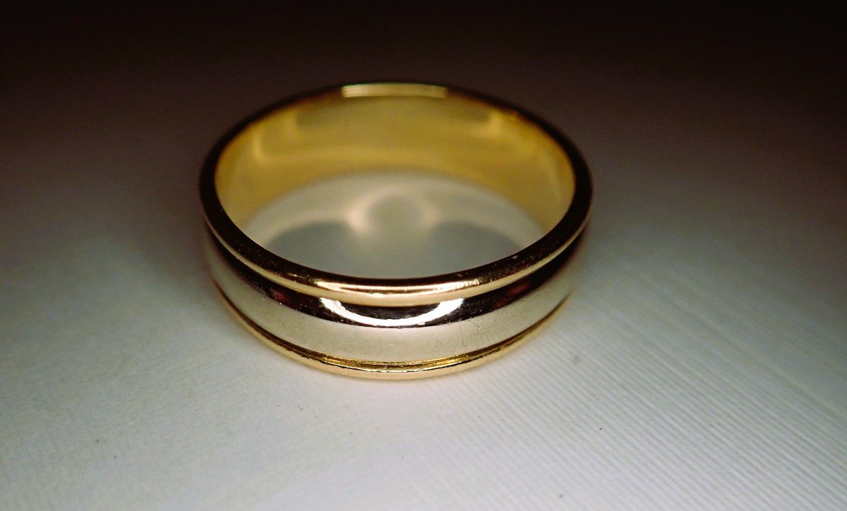 Two-tone Yellow Gold And White Gold Ring