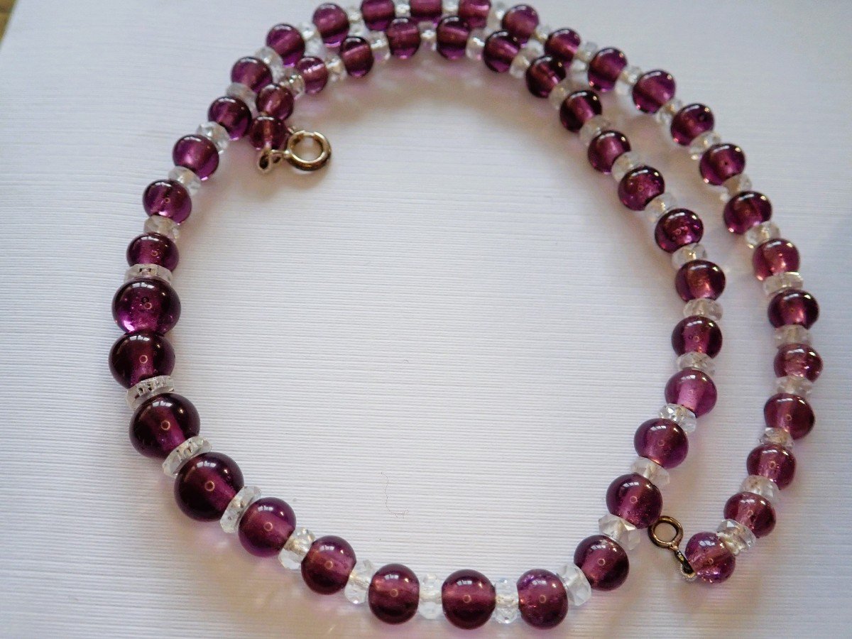Set Of 2 Amethyst Necklaces-photo-3