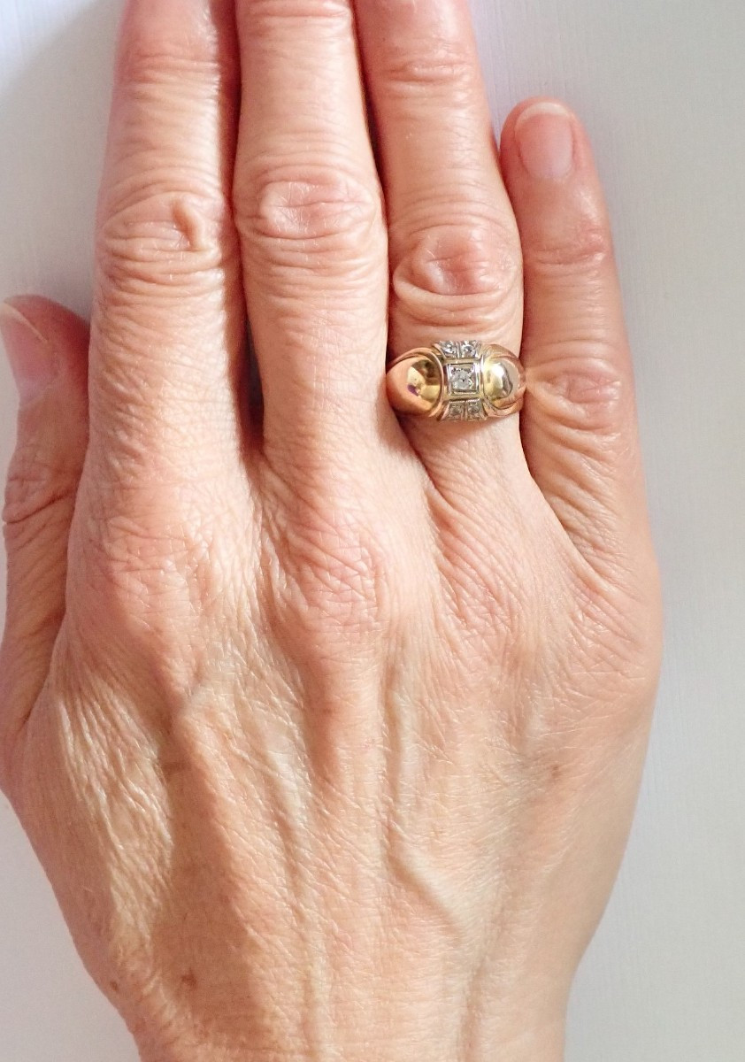 18-carat Gold Decorative Ring-photo-4