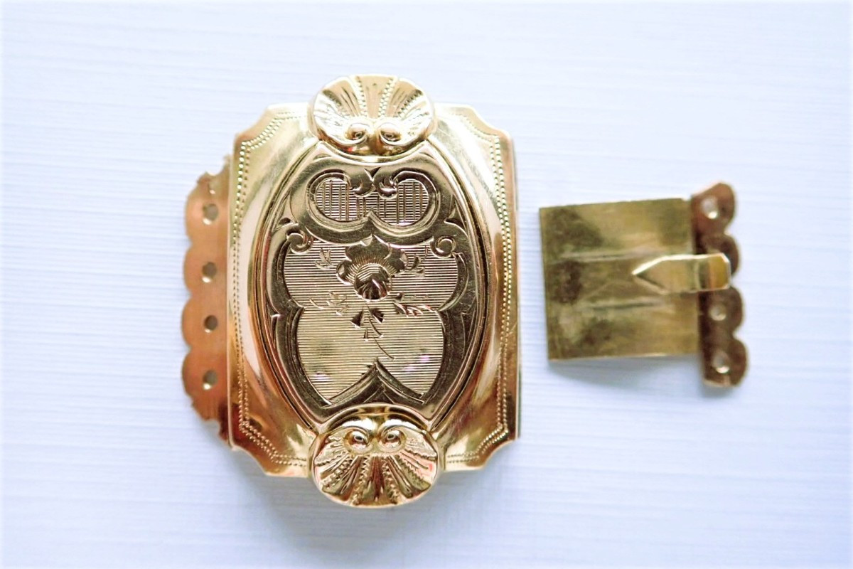 18-carat Gold 4-row Necklace Or Bracelet Clasp
