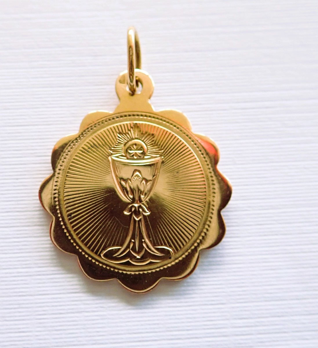 Napoleon III Medal In 18-carat Rose Gold With Chalice Motif