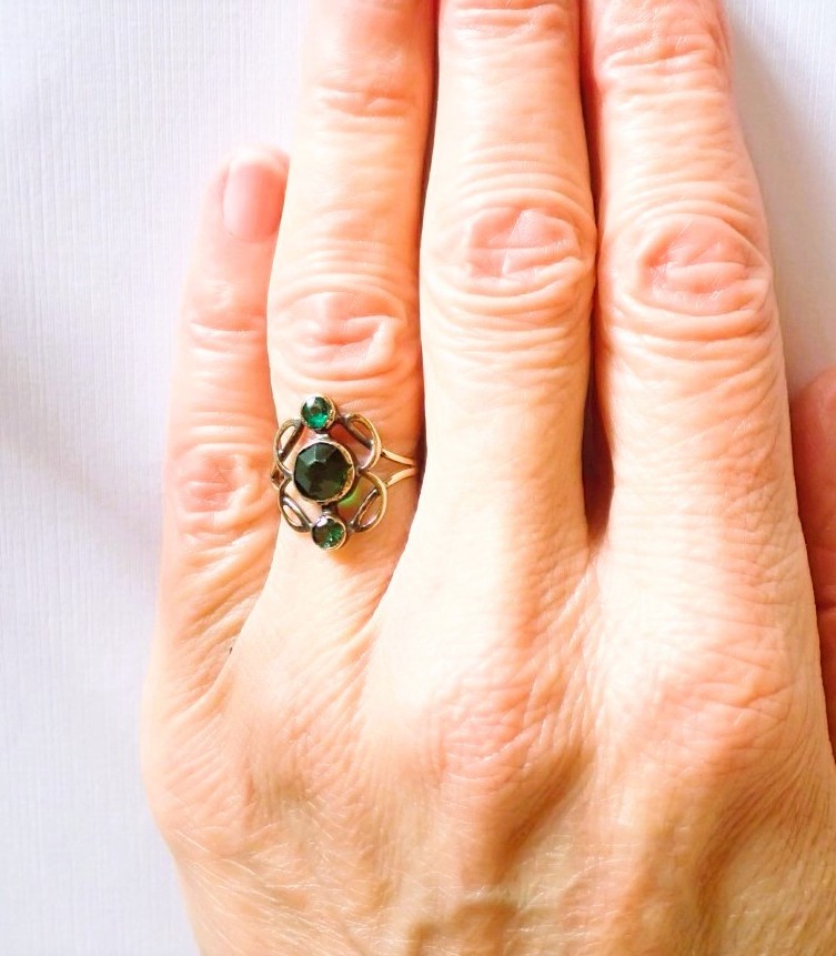 bague or rose 18 carats-photo-3