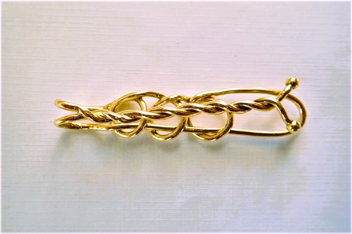 Epingle à cravate or 18 carats-photo-2