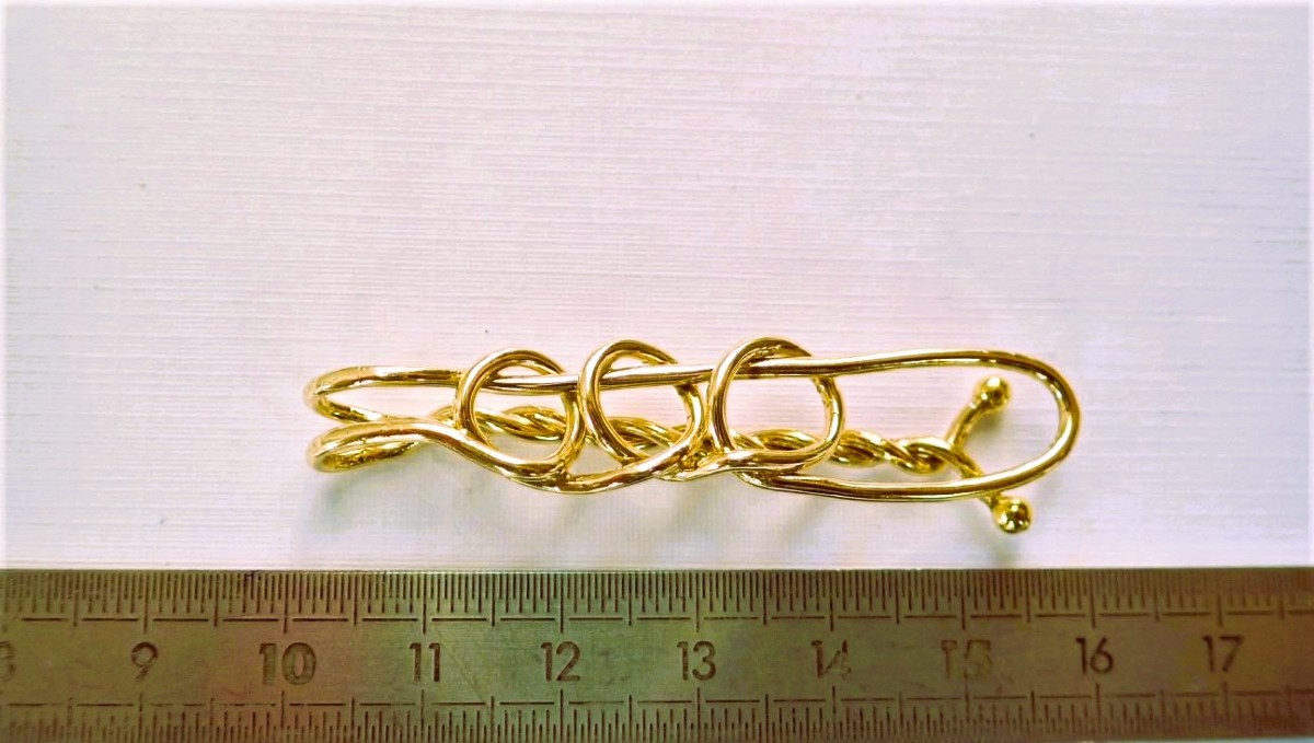 Epingle à cravate or 18 carats-photo-4