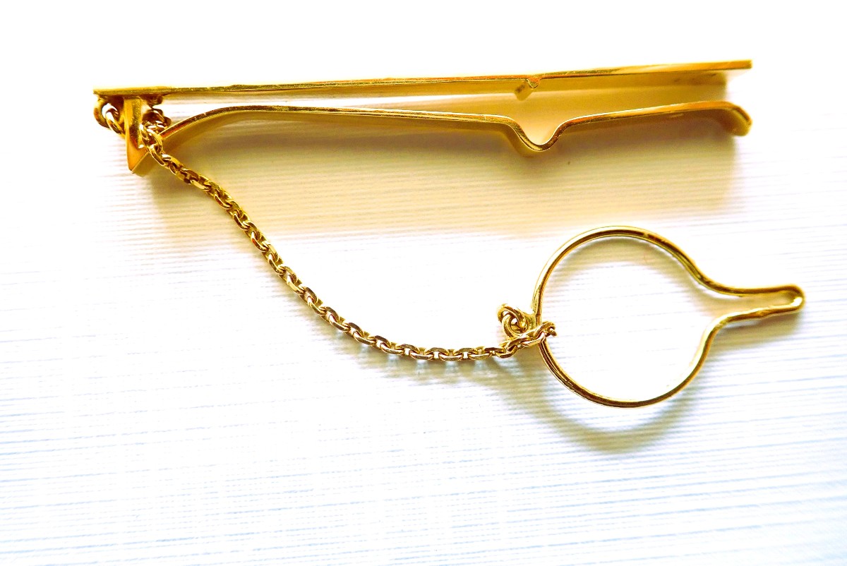 Epingle à cravate or 18 carats-photo-2