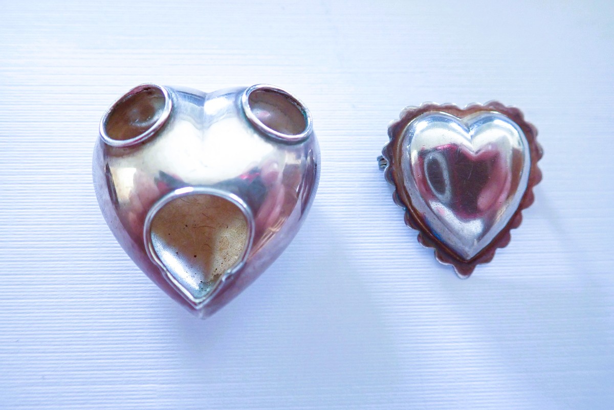 Savoy Heart Pendant And Silver Brooch