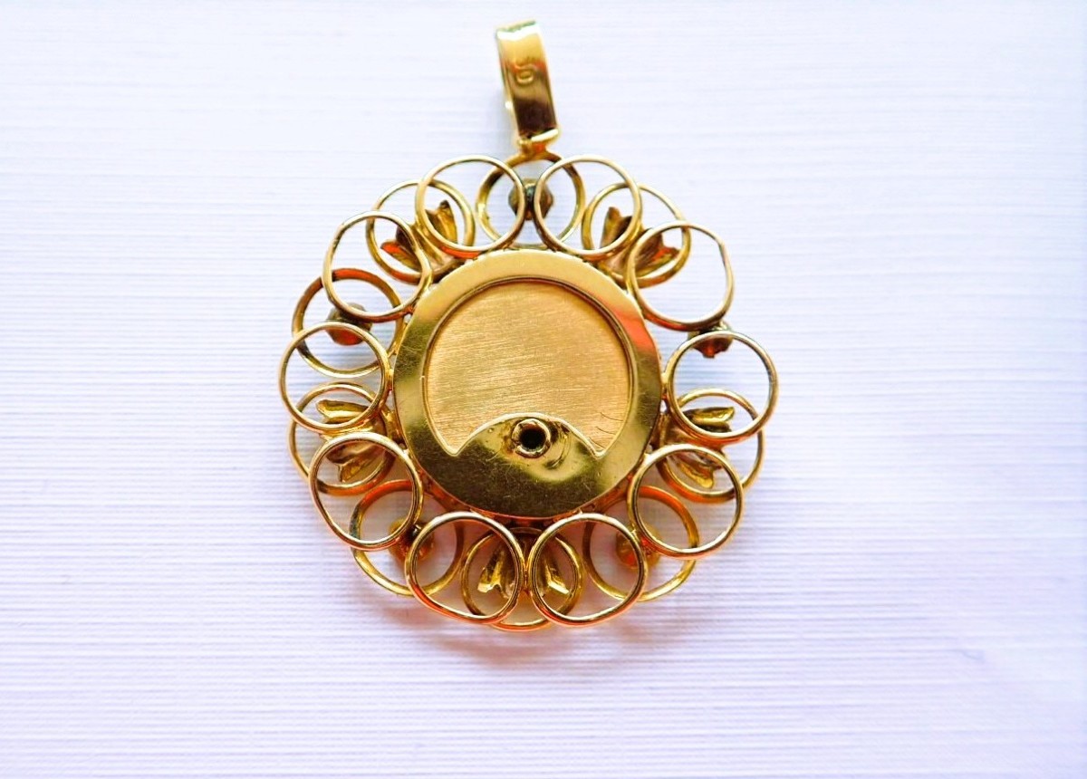 Medaille Sainte Vierge Or 18 Carats-photo-3