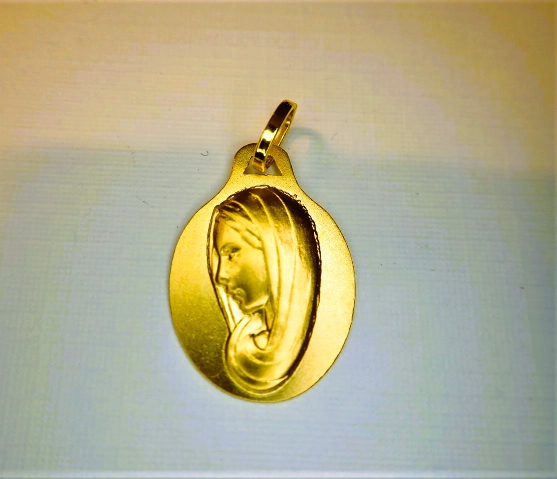 18-carat Gold Medal Of The Virgin Mary